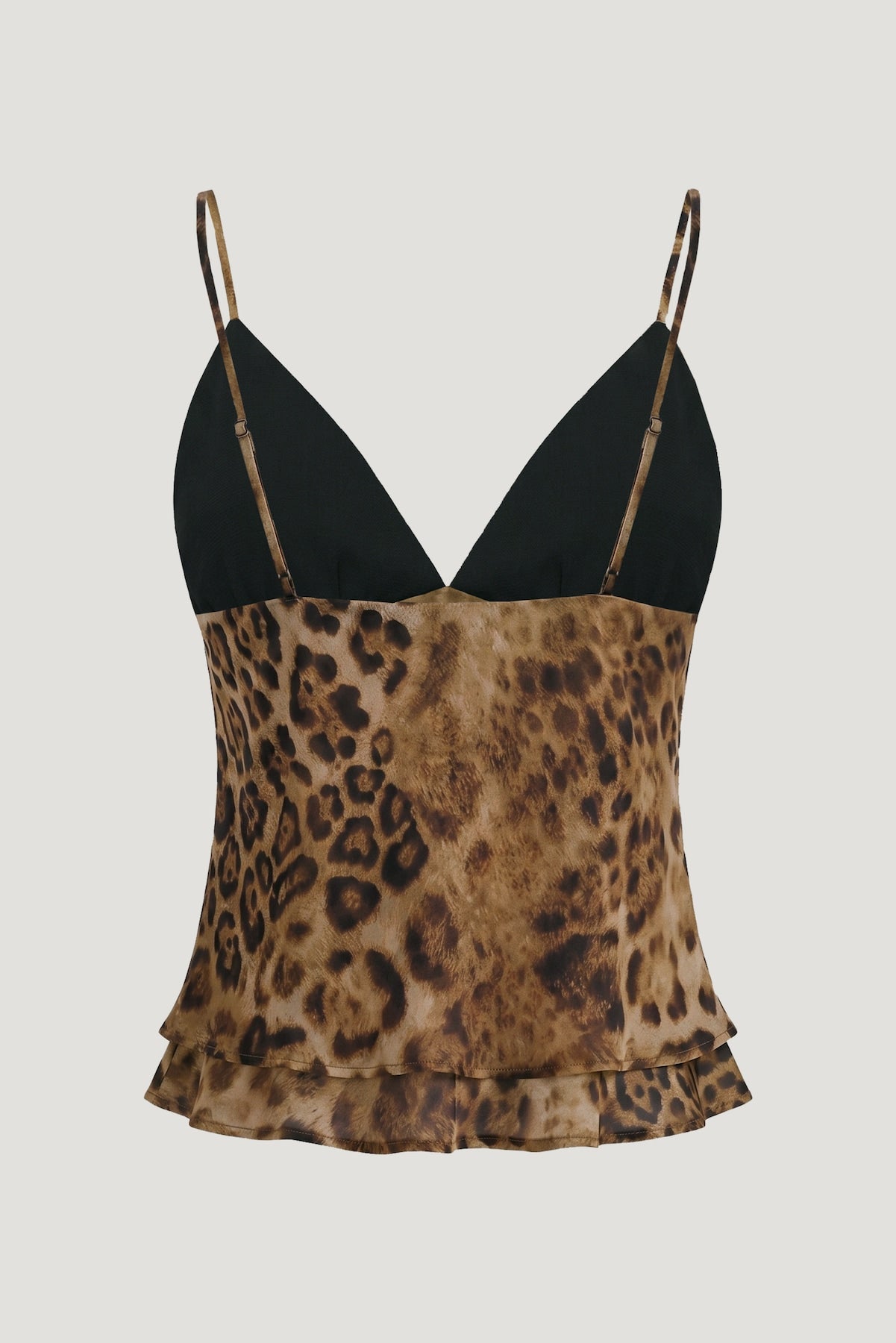 Plunge Babydoll Tank Top Brown - Dynamite
