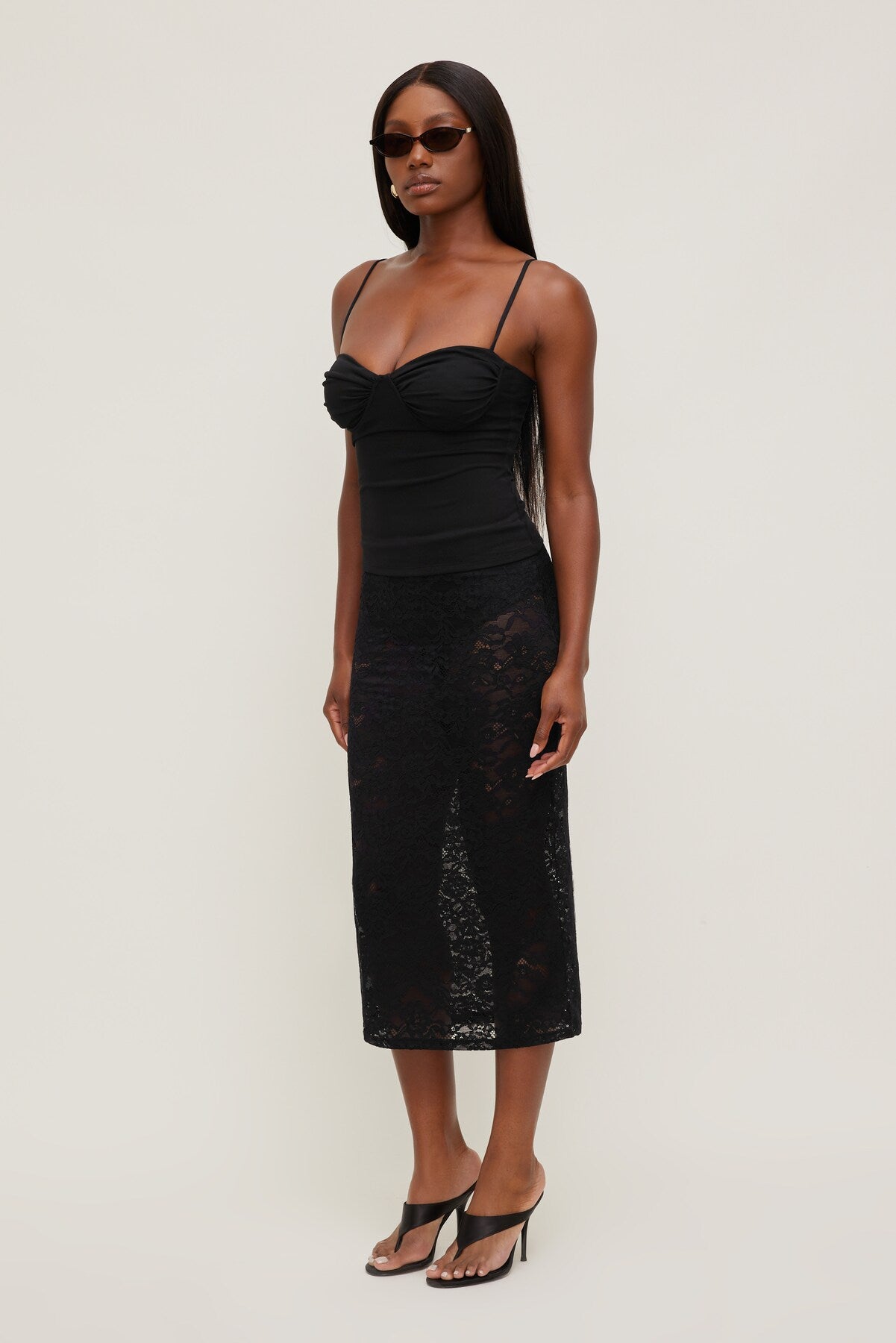 Monet Mesh Top Black - Dynamite