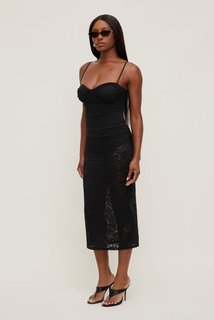 Monet Mesh Top Black - Dynamite