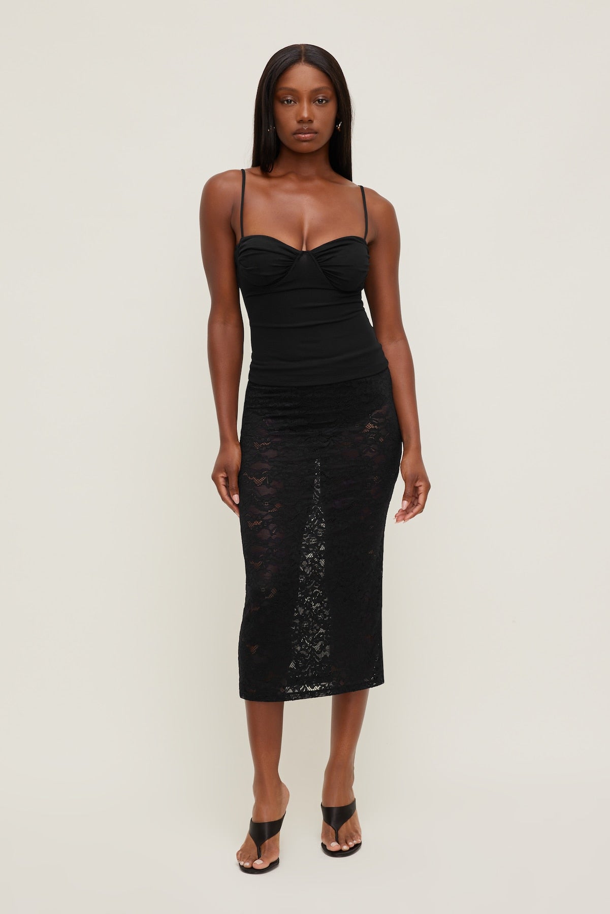 Monet Mesh Top Black - Dynamite