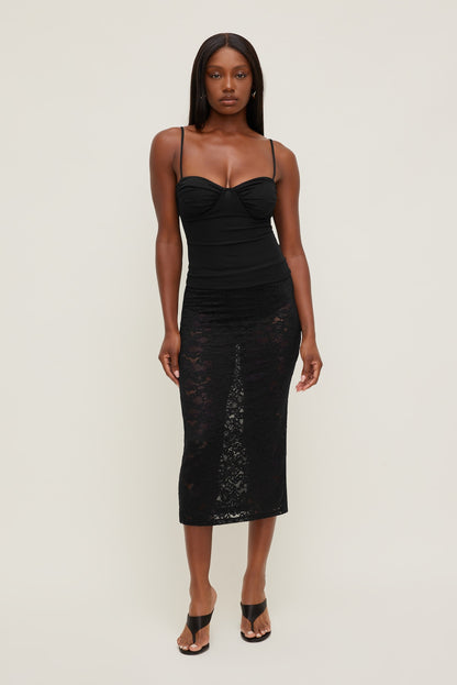 Monet Mesh Top Black - Dynamite