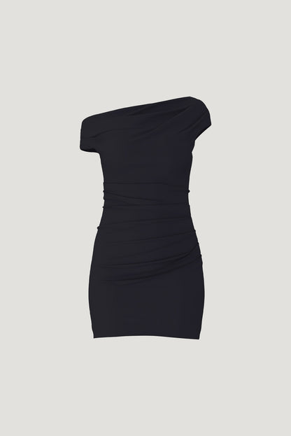 Jana Crepe Mini Dress Black - Dynamite