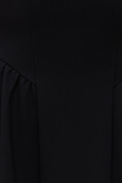 Irina Ponte Midi Dress Black - Dynamite