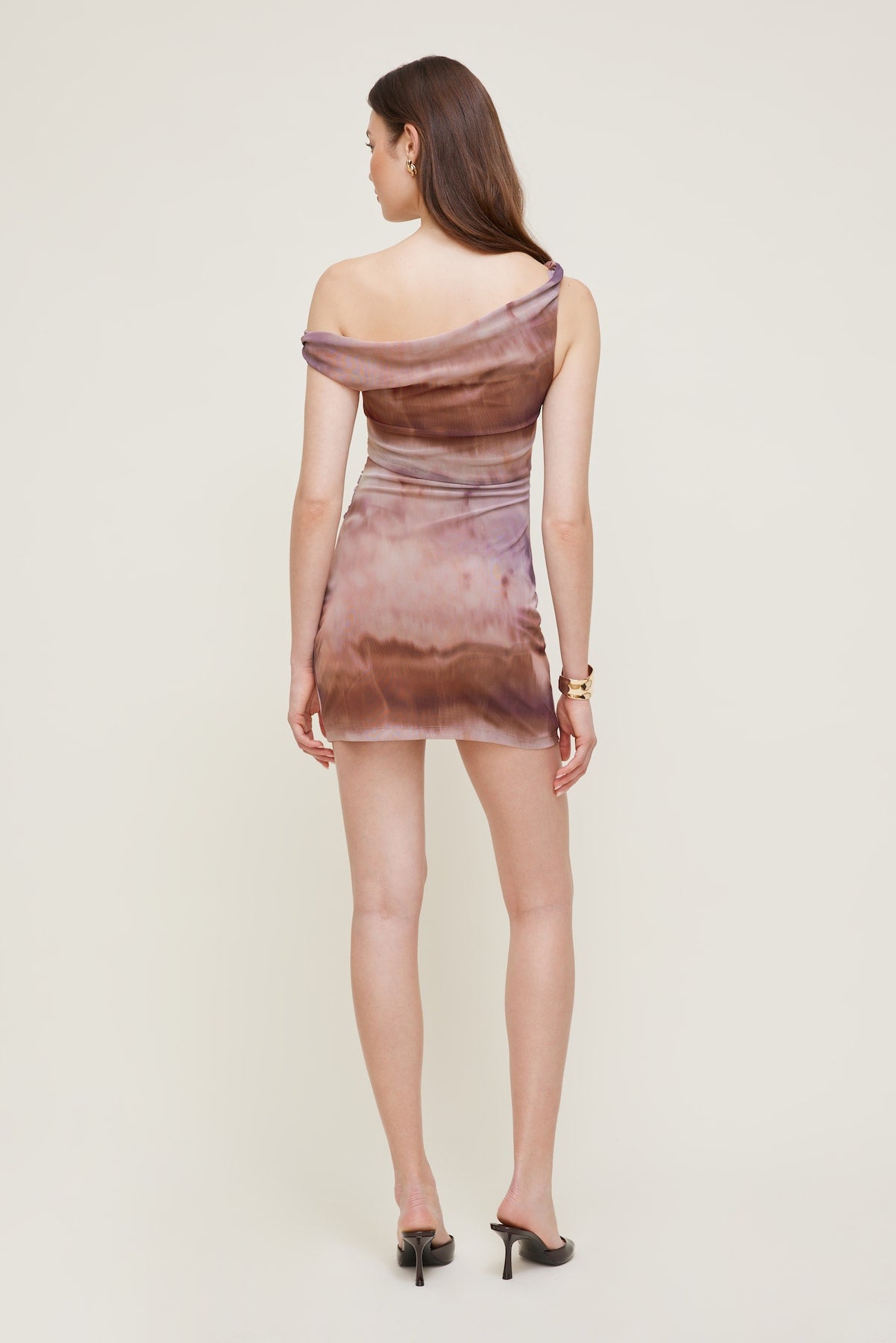 Jayde Mesh Mini Dress Pink - Dynamite