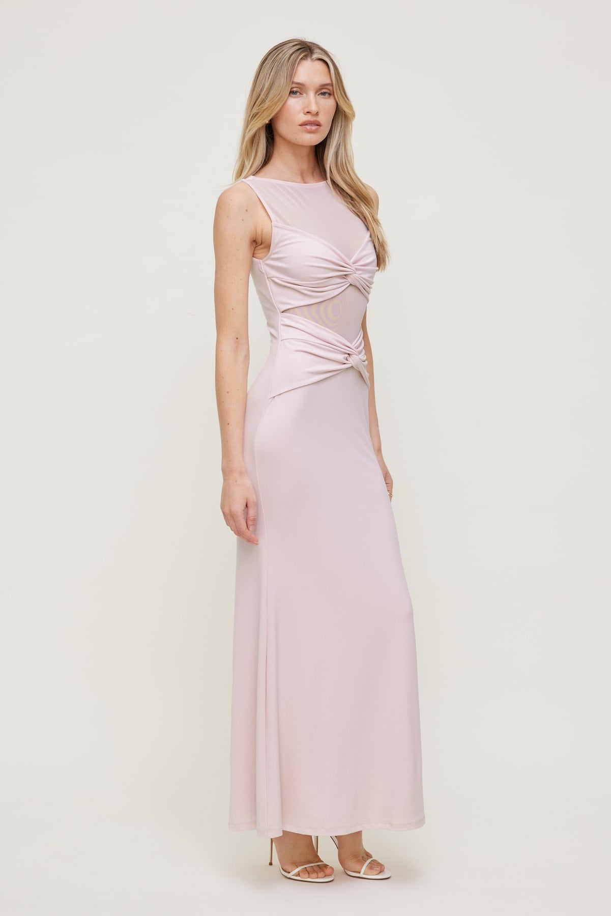 Sculpt Twisted Maxi Dress Pink - Dynamite