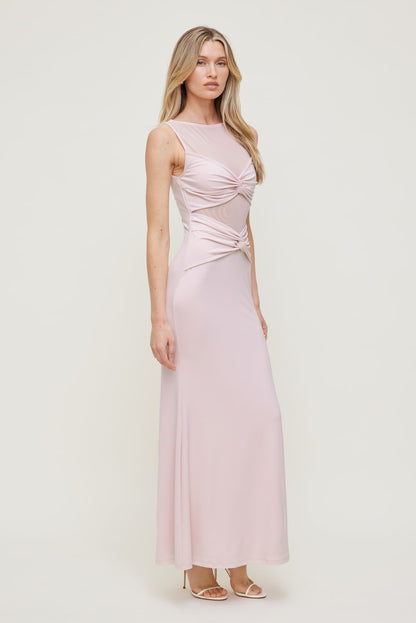 Sculpt Twisted Maxi Dress Pink - Dynamite