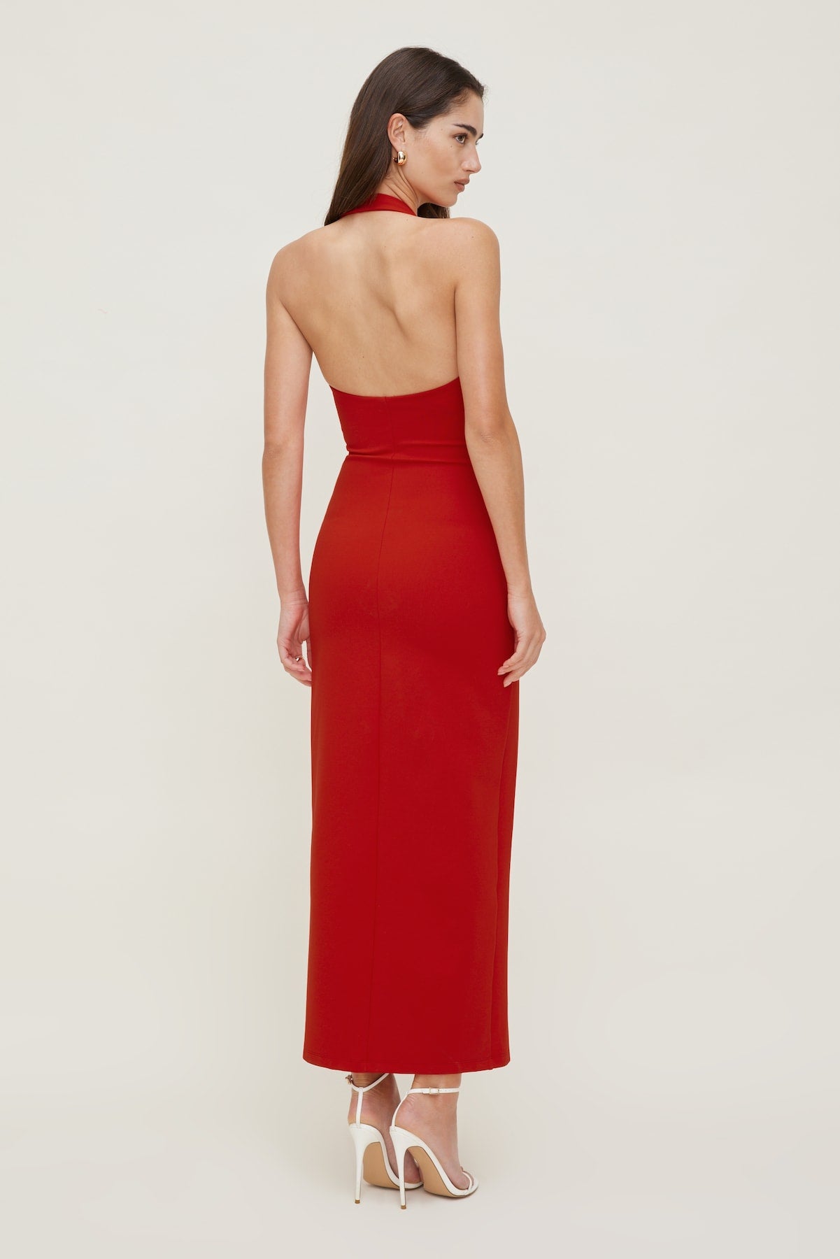 Miya Ponte Maxi Dress RED - Dynamite