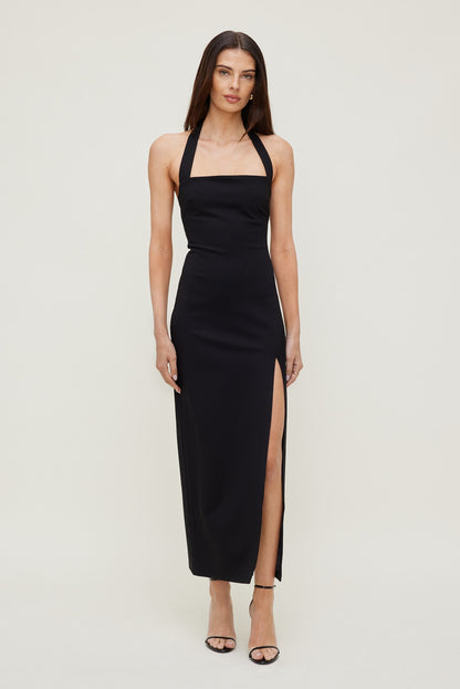 Miya Ponte Maxi Dress Black - Dynamite