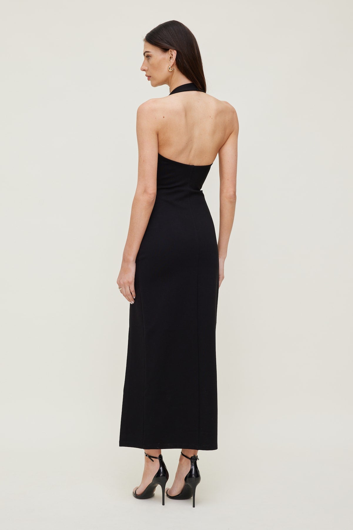 Miya Ponte Maxi Dress Black - Dynamite