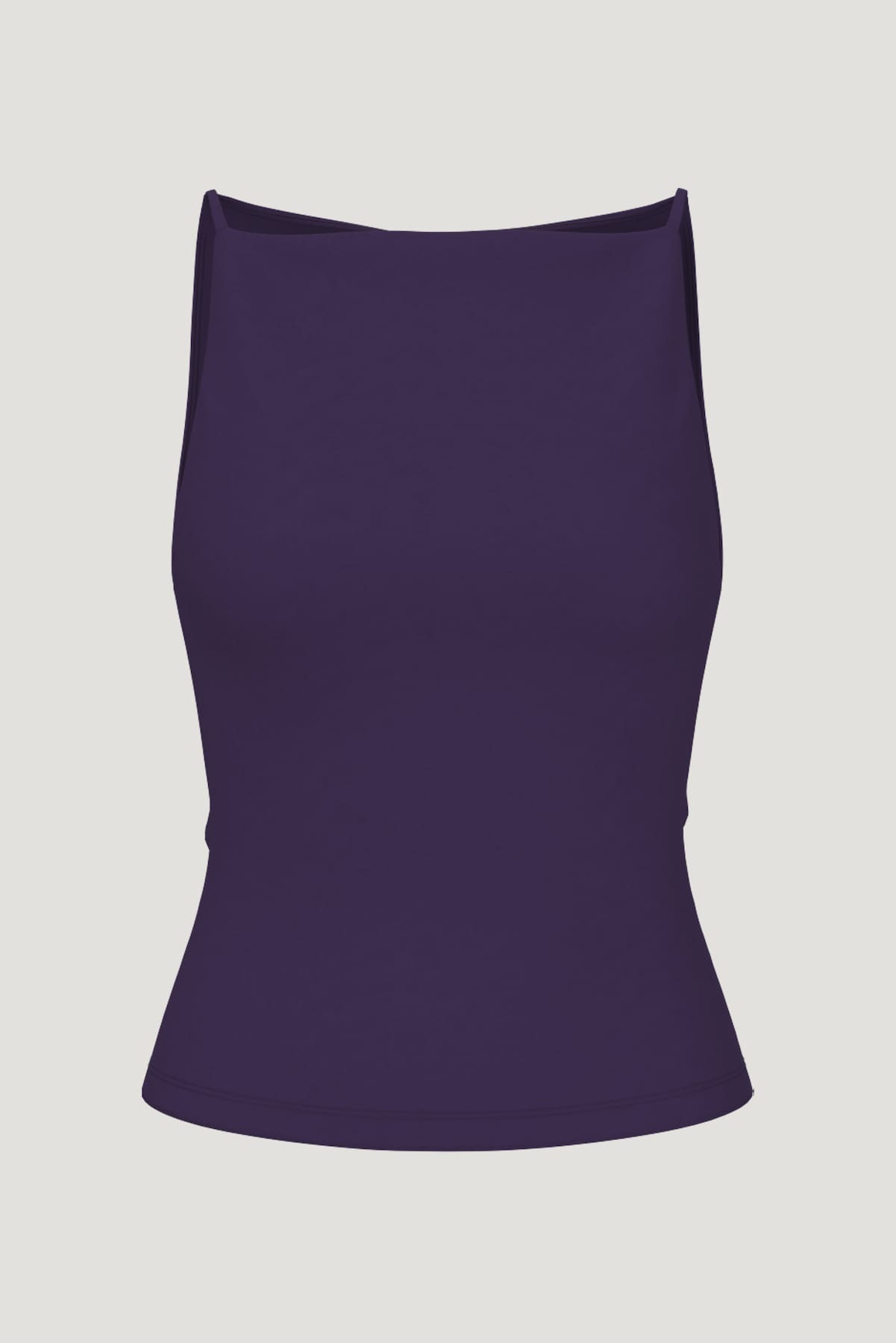Sculpt Strappy Boat Neck Tank Top PURPLE - Dynamite