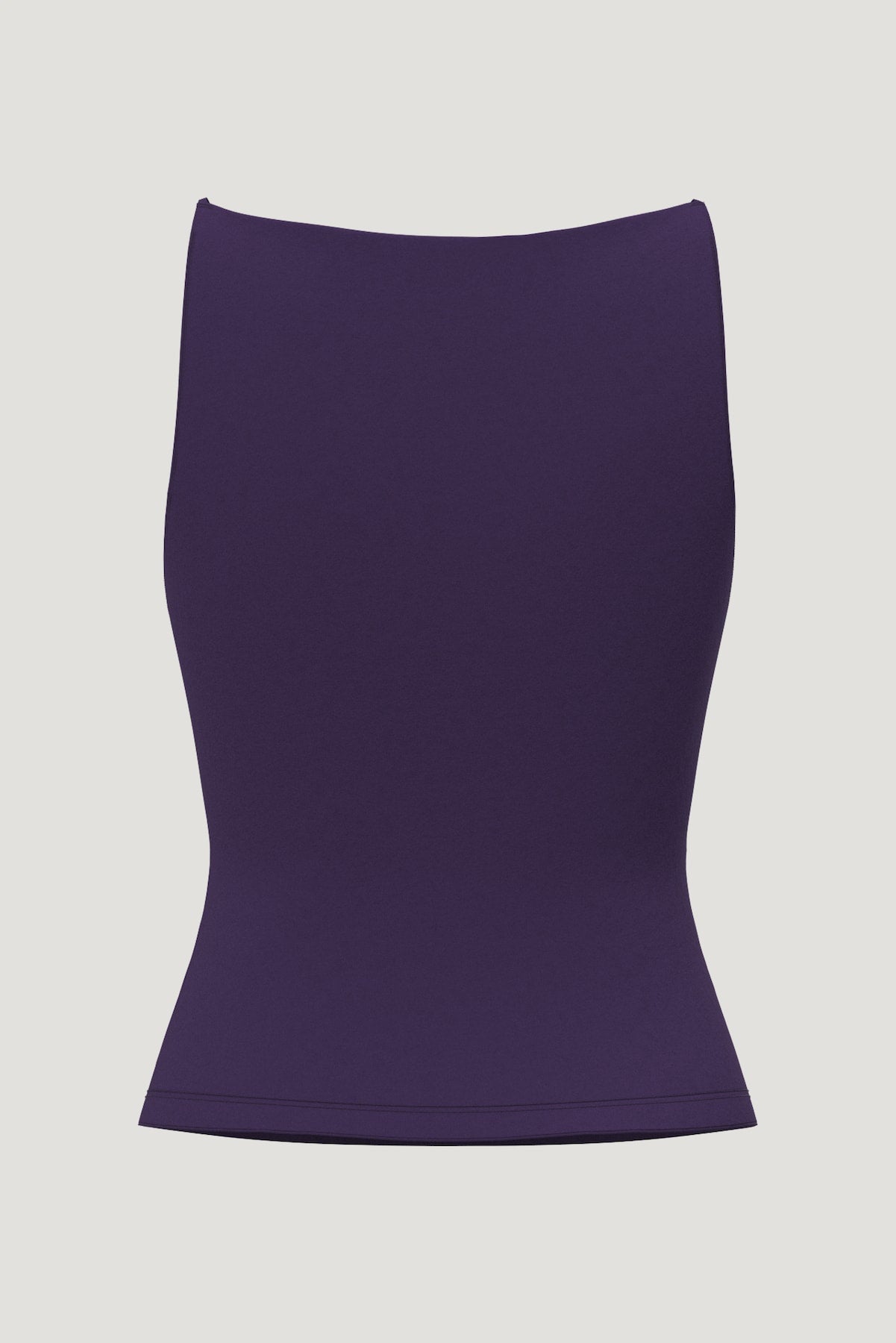 Sculpt Strappy Boat Neck Tank Top PURPLE - Dynamite