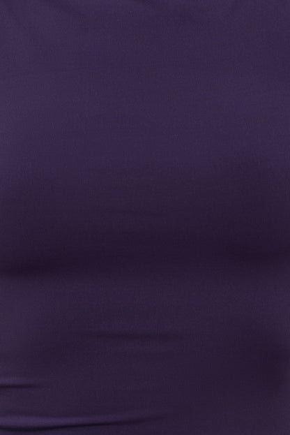 Sculpt Strappy Boat Neck Tank Top PURPLE - Dynamite