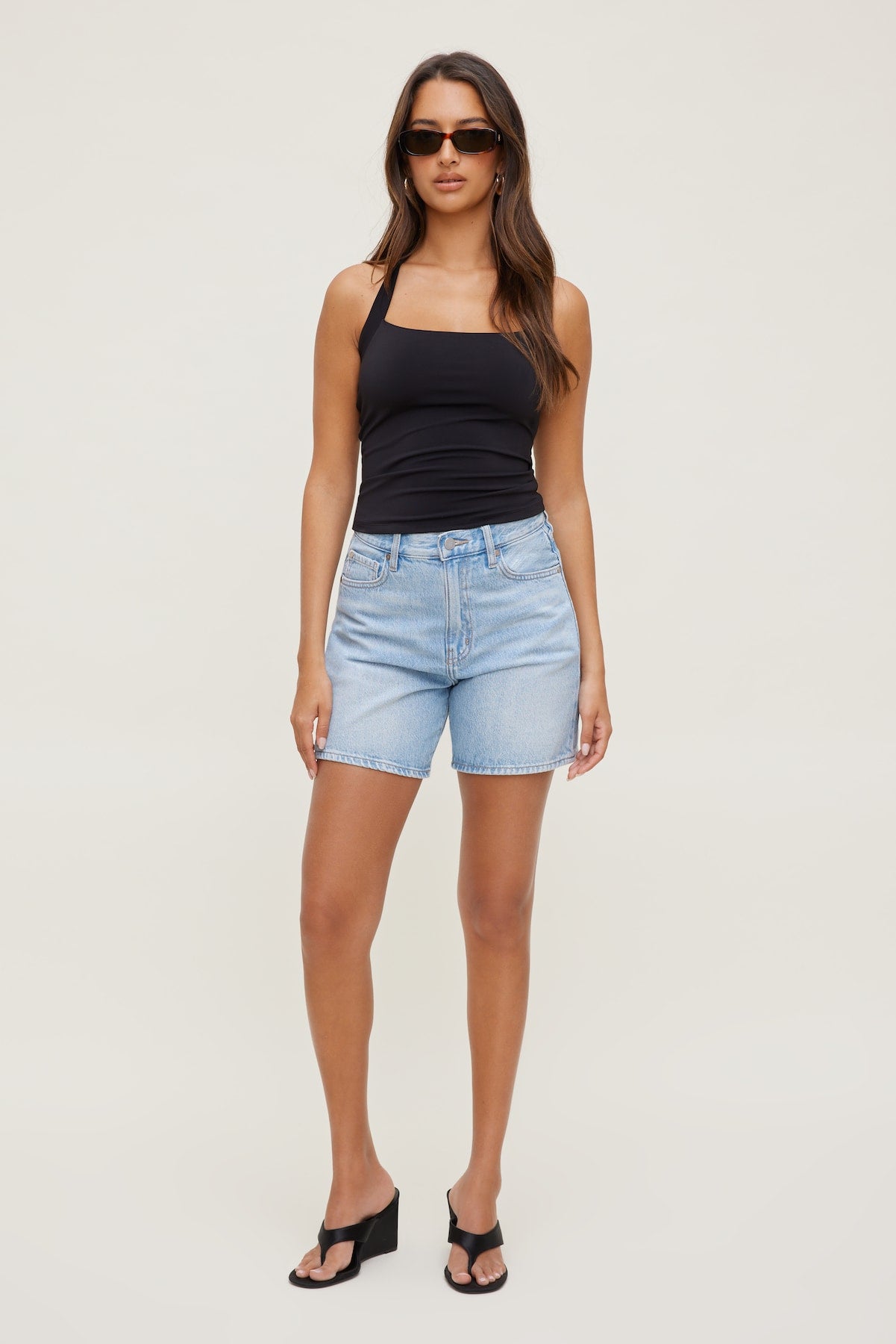 Sculpt Halter Top Black - Dynamite