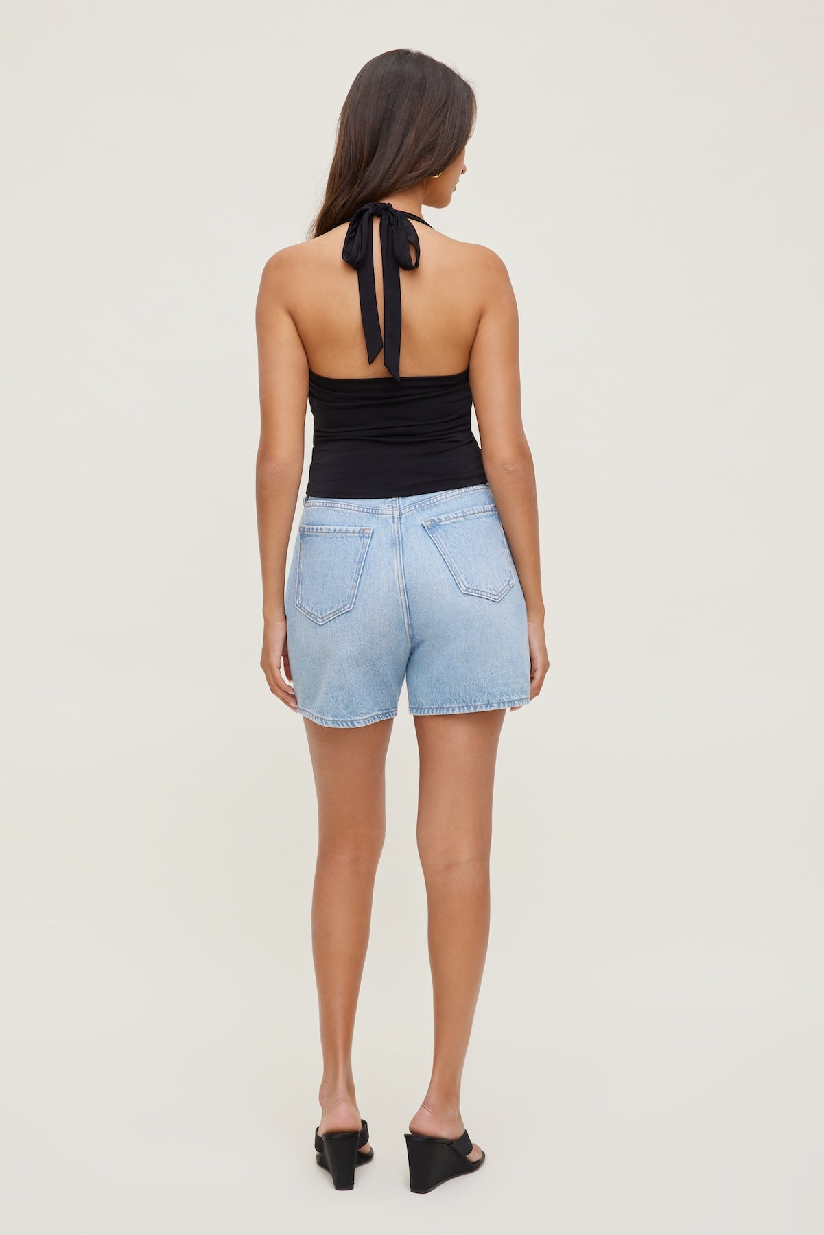 Sculpt Halter Top Black - Dynamite