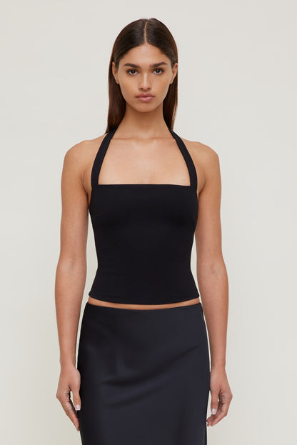 Ponte Halter Top Black - Dynamite