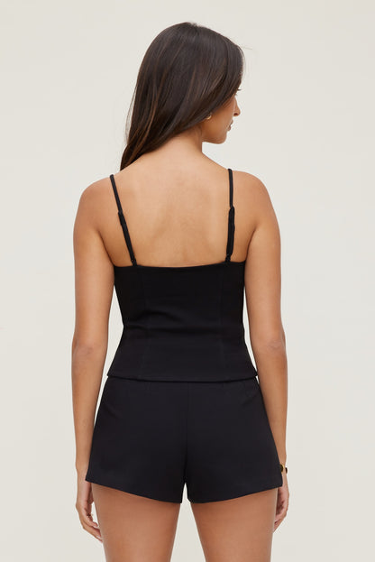 Ponte Bustier Top Black - Dynamite