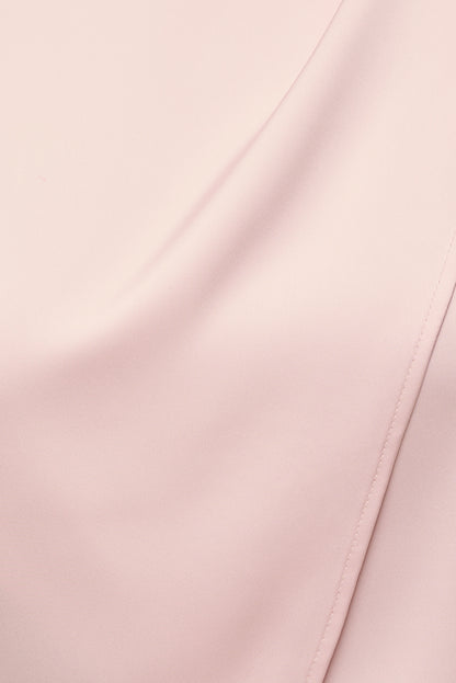 Ella Layered Satin Blouse Pink - Dynamite