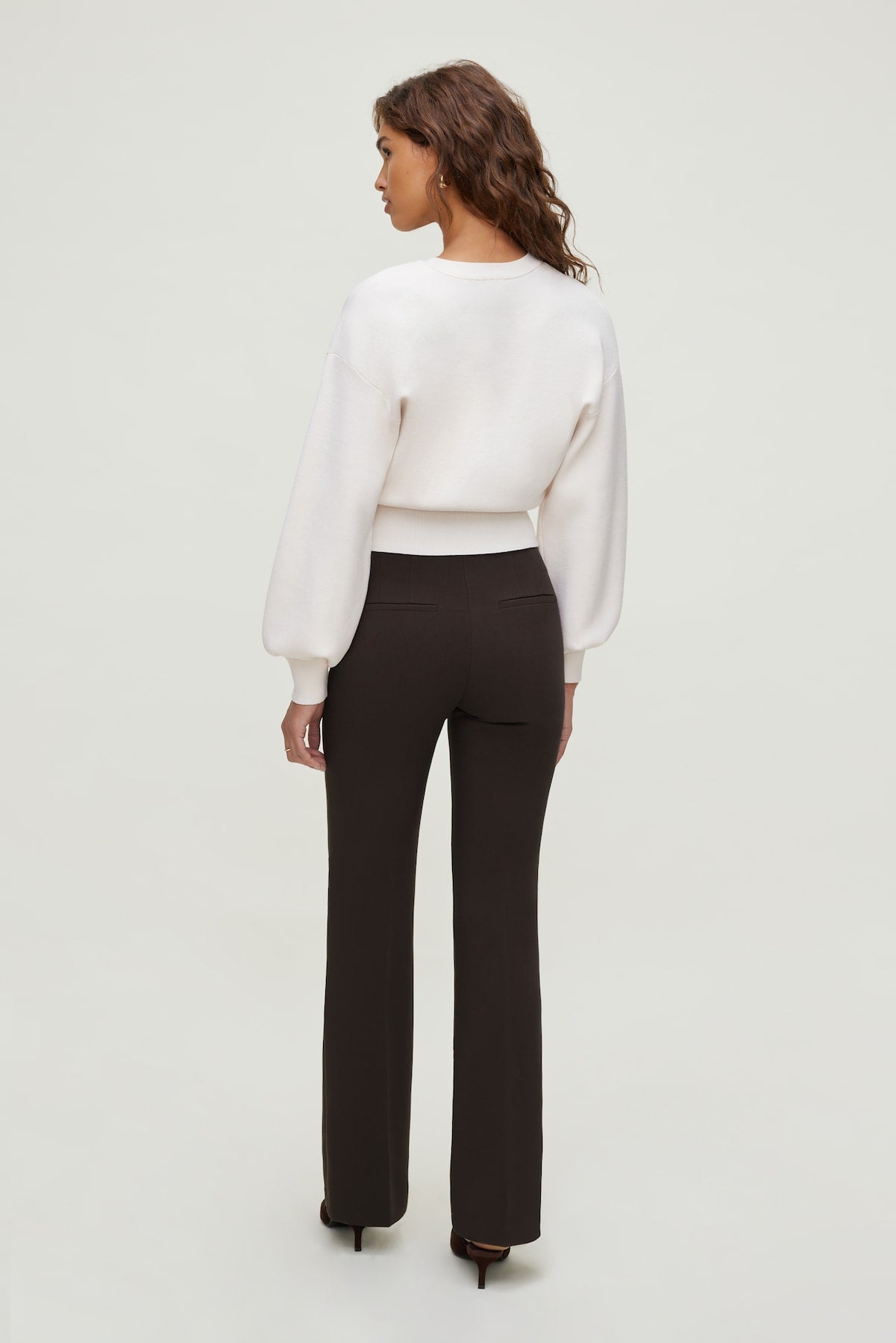 Balloon Sleeve Cardigan BEIGE - Dynamite