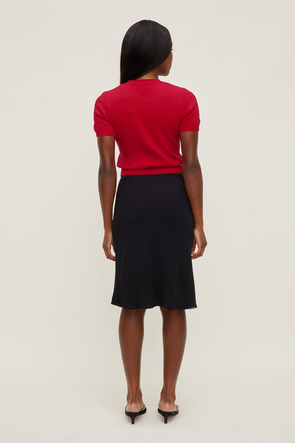 Clara Short Sleeve Sweater Red - Dynamite