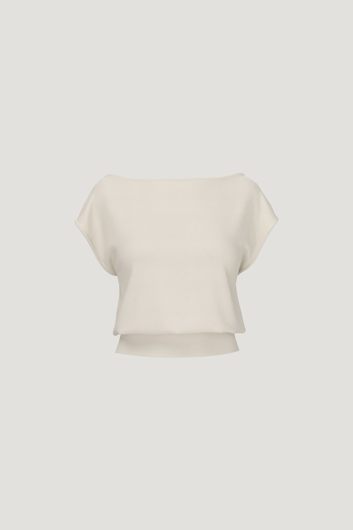 Aria Boat Neck Sweater  Beige - Dynamite