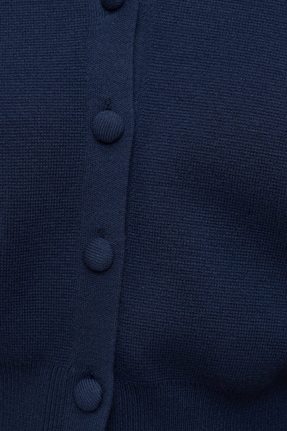 Balloon Sleeve Cardigan Blue - Dynamite