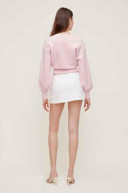 Balloon Sleeve Cardigan Pink - Dynamite
