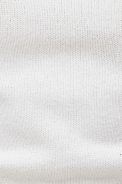 Turtleneck Sweater Tank Top White - Dynamite