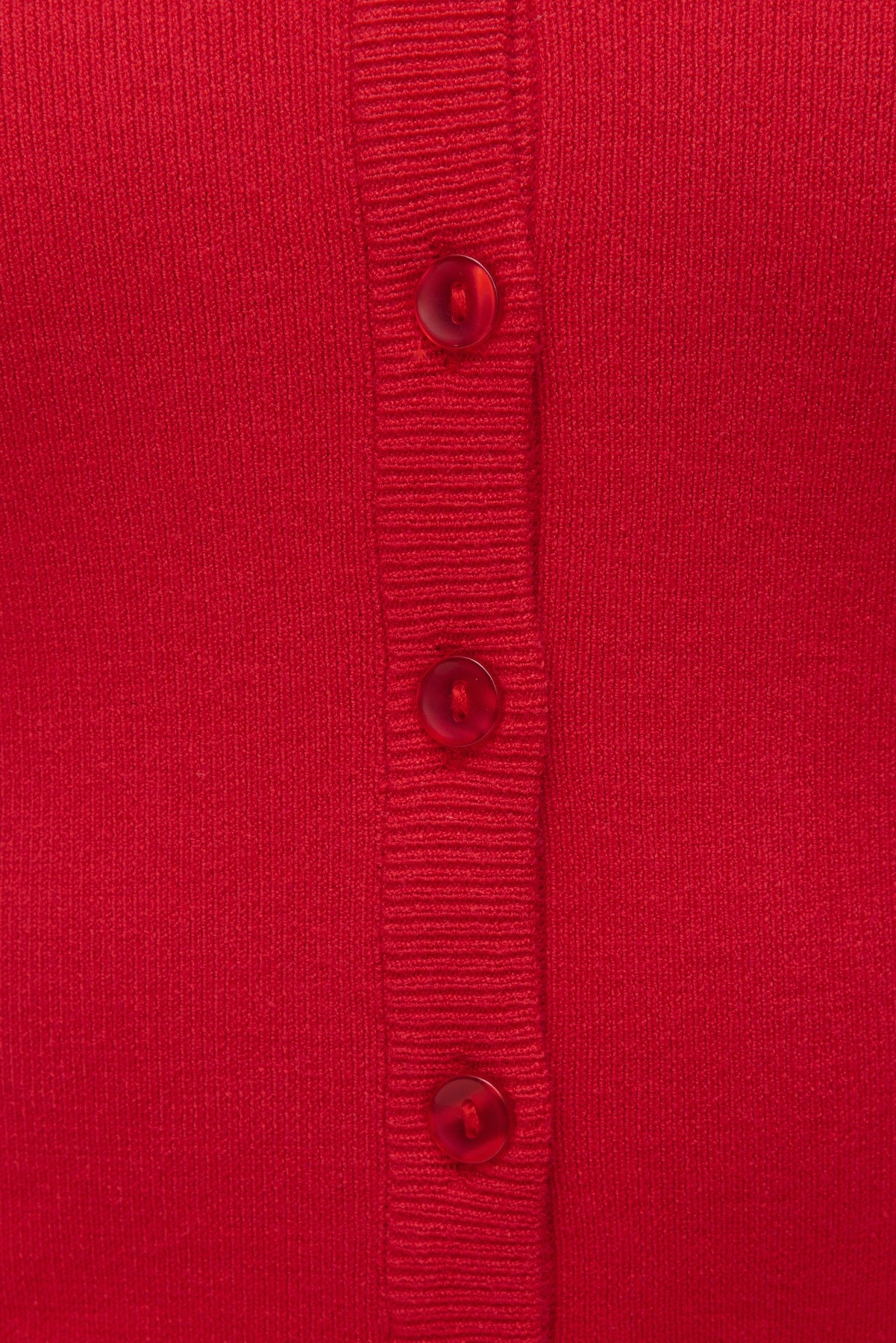 Rebecca Crewneck Cardigan Red - Dynamite
