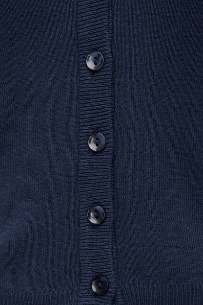 Rebecca Crewneck Cardigan Blue - Dynamite