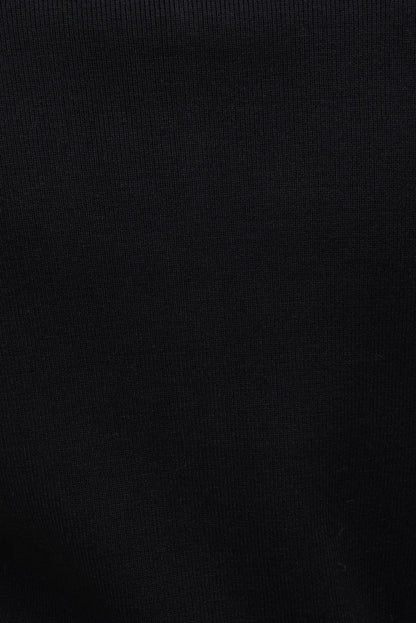 Polo Crewneck Cardigan Black - Dynamite