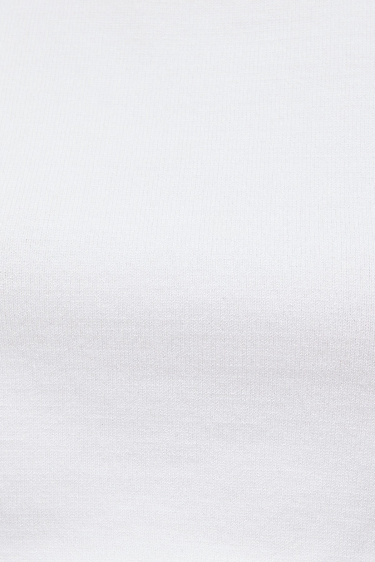 Mock Neck Sweater Vest White - Dynamite