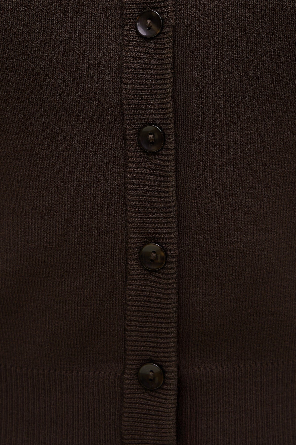 Rebecca Crewneck Cardigan Brown - Dynamite