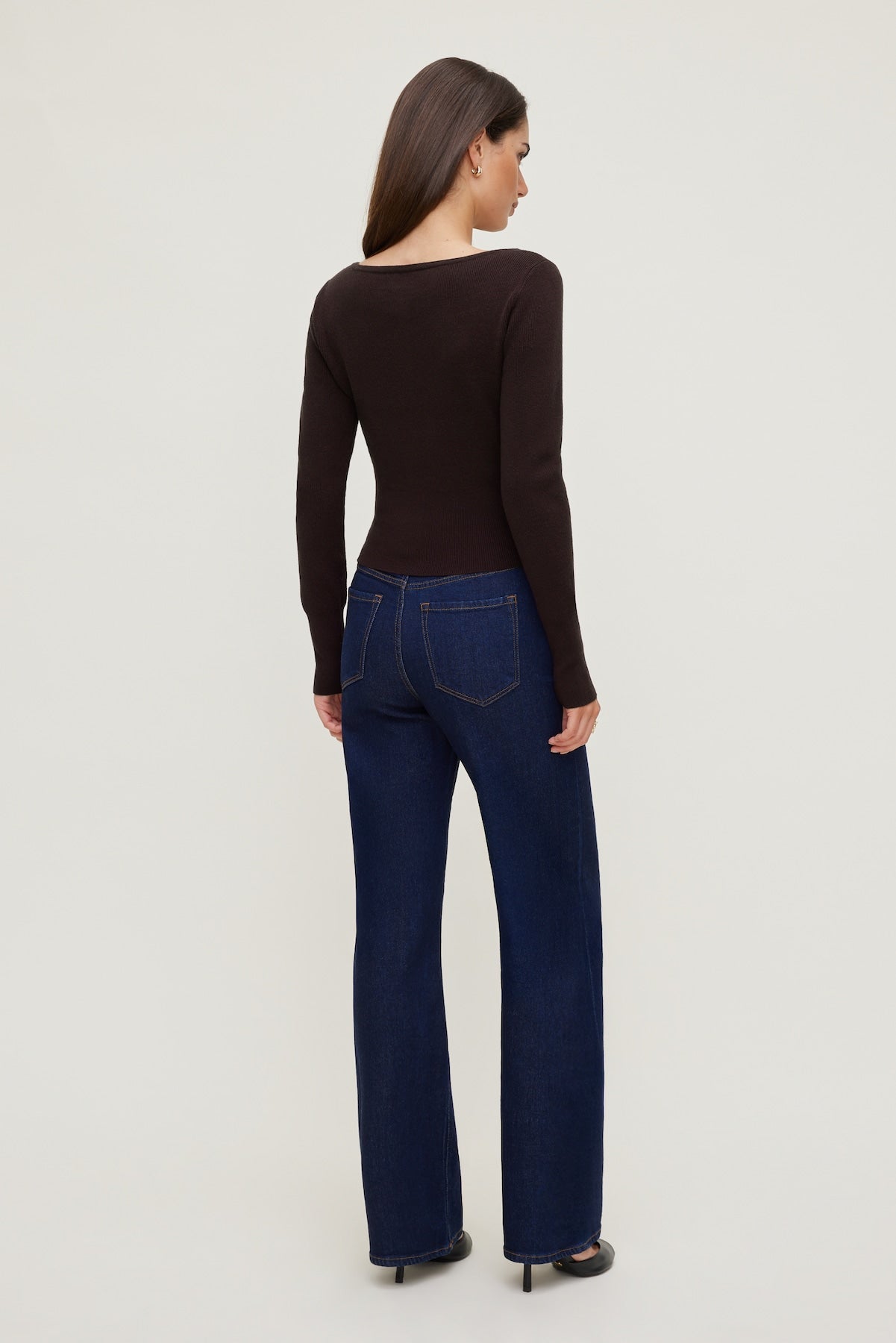 Sara Ribbed Cinch Hem Cardigan Purple - Dynamite