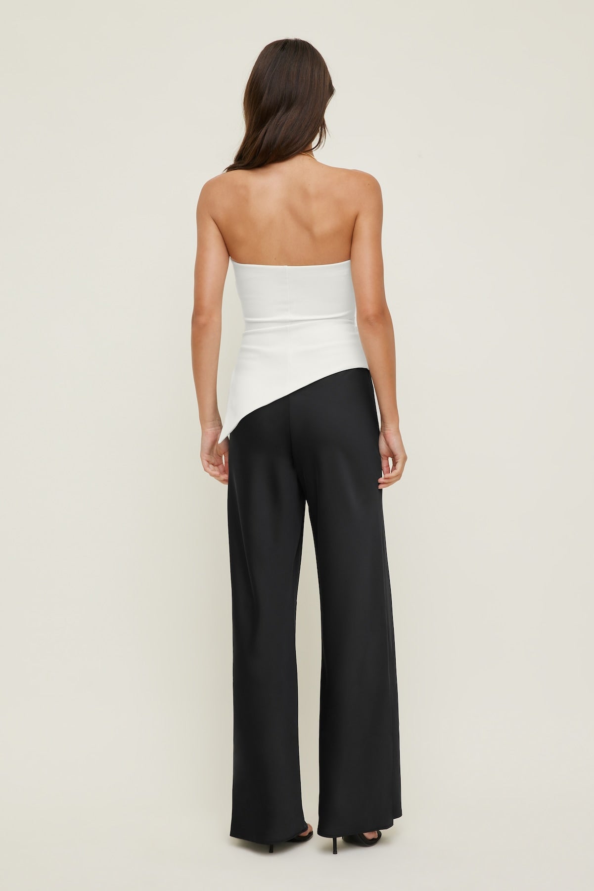 Izzy Wide Leg Satin Pants BLACK - Dynamite