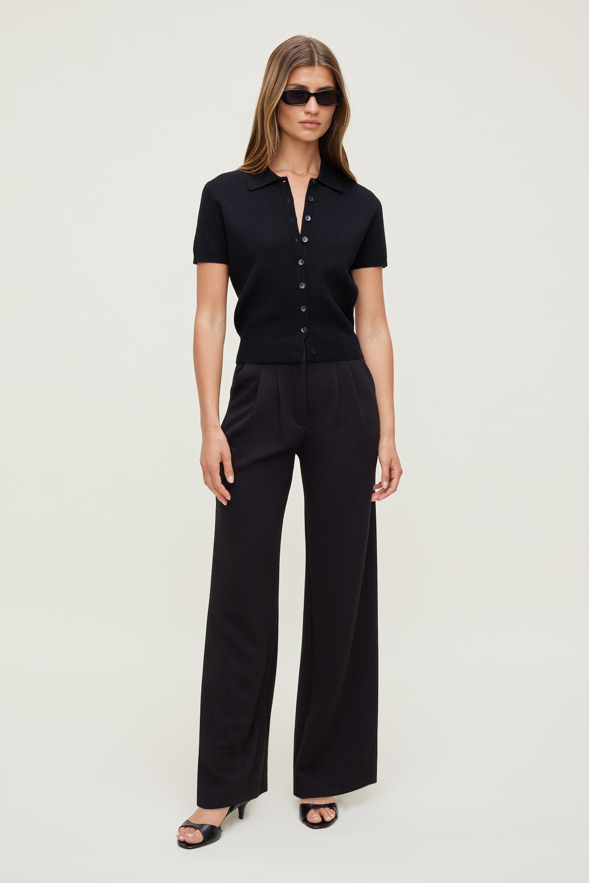 Alex Anywear Wide Leg Pants Black - Dynamite