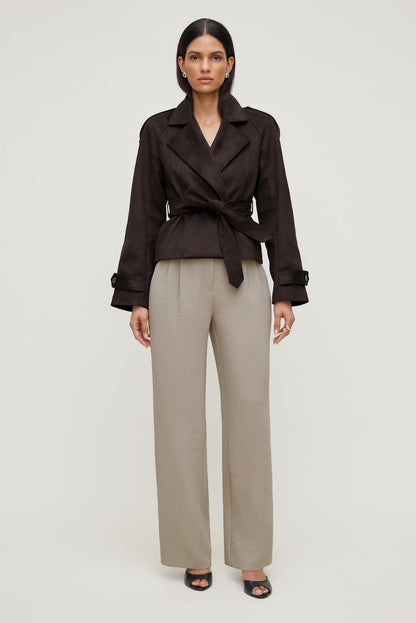 Alex Airflow Wide Leg Pants Beige - Dynamite