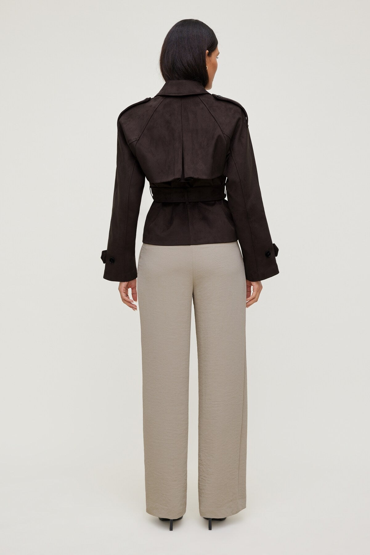 Alex Airflow Wide Leg Pants Beige - Dynamite
