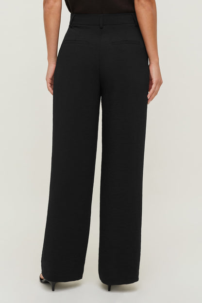 Alex Airflow Wide Leg Pants Black - Dynamite