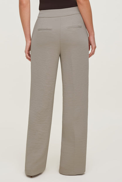 Yasmin Airflow Straight Leg Pants Beige - Dynamite