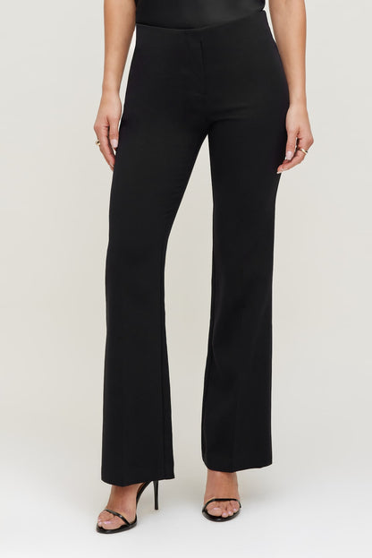 Frankie Tailored Slim Bootcut Pants Black - Dynamite