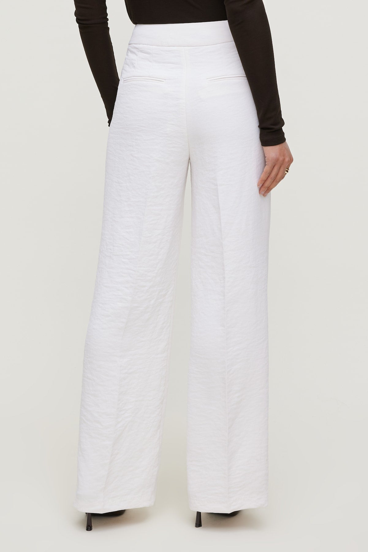 Yasmin Airflow Straight Leg Pants White - Dynamite