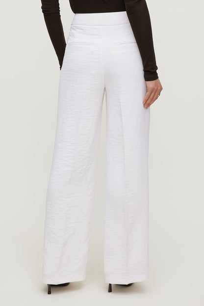 Yasmin Airflow Straight Leg Pants White - Dynamite
