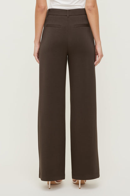 Alex Anywear Wide Leg Pants Brown - Dynamite