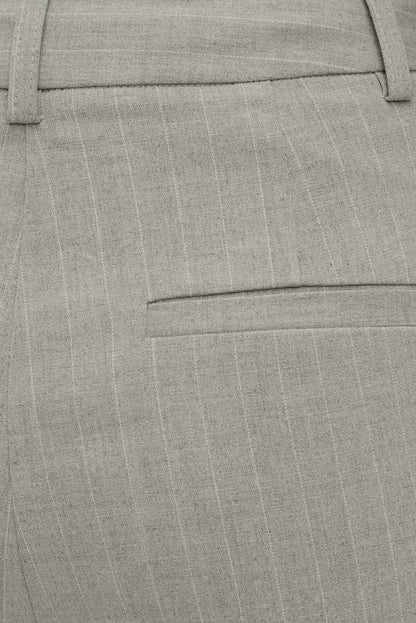 Alex Pinstripe Wide Leg Pants Gray - Dynamite