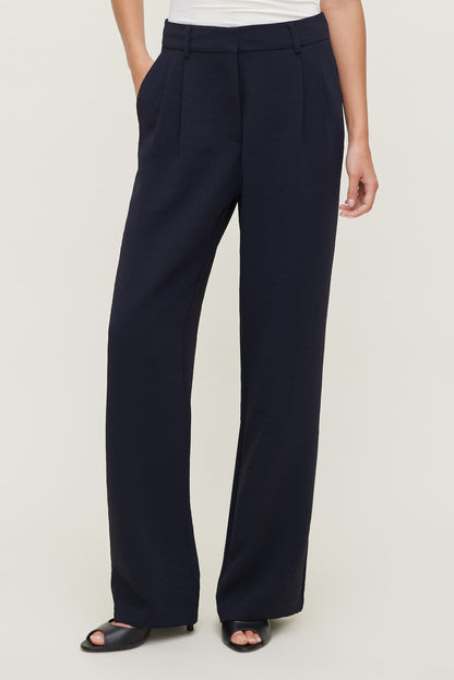 Alex Airflow Wide Leg Pants Navy - Dynamite