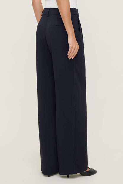 Alex Airflow Wide Leg Pants Navy - Dynamite