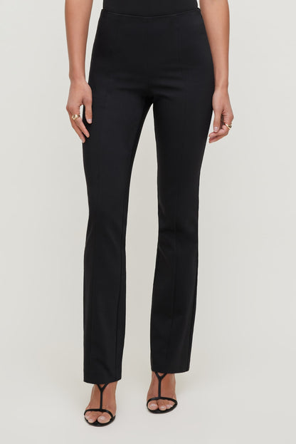 High Rise Slim Bootcut Pants Black - Dynamite