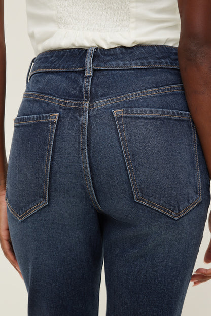 Stretch High Rise Slim Capri Jeans Blue - Dynamite