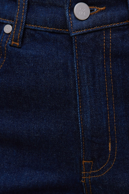 Heidi Stretch High Rise Wide Leg Jeans Blue - Dynamite