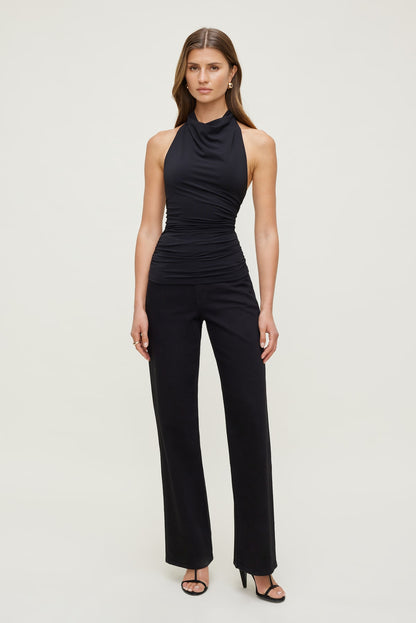 Heidi High Rise Wide Leg Jeans Black - Dynamite